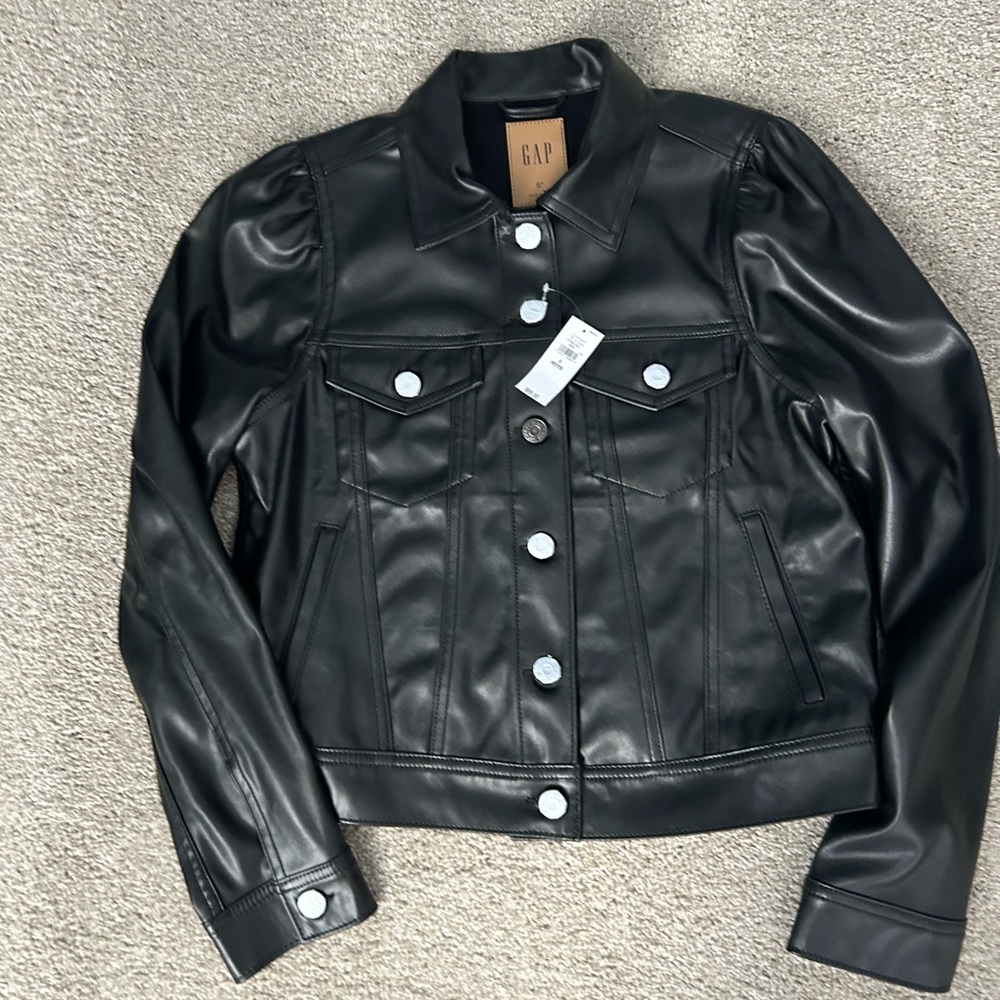 GAP Women's Faux Leather Jacket